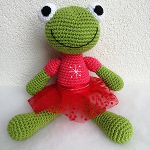 Horgolt béka - Meska.hu