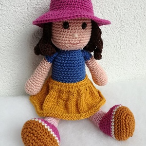 Horgolt baba, lány - Meska.hu