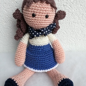 Horgolt baba, lány - játék & sport - plüssállat & játékfigura - más figura - Meska.hu
