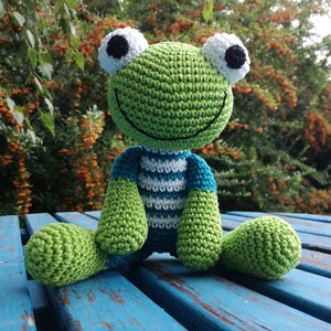 Csíkos béka - Meska.hu