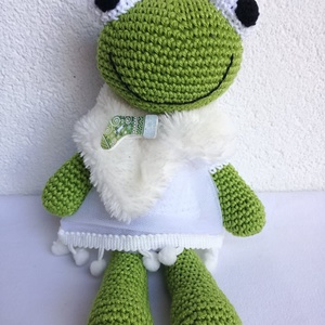 Horgolt béka - Meska.hu