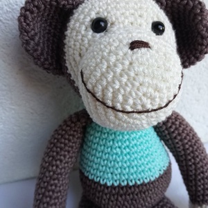 Horgolt majom - játék & sport - plüssállat & játékfigura - majom - Meska.hu