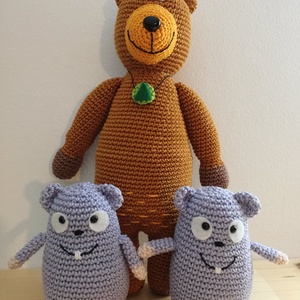 Mackó és lemmingek - játék & sport - plüssállat & játékfigura - maci - Meska.hu