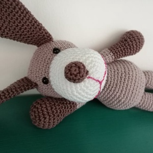 Horgolt lógó fülű kutya - Meska.hu