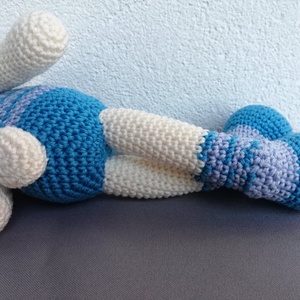 Nyuszi csíkokkal - játék & sport - plüssállat & játékfigura - nyuszi - Meska.hu