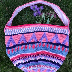 Horgolt táska - táska & tok - kézitáska & válltáska - válltáska - Meska.hu