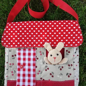 Nyuszi háza, Táska & Tok, Kézitáska & válltáska, Válltáska, Horgolás, Varrás, MESKA
