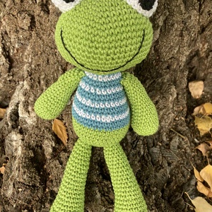 Horgolt béka - Meska.hu