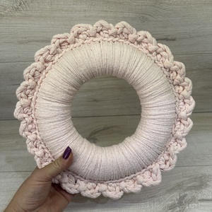 Horgolt koszorú alap - kellékek & szerszámok - dekorációs kellékek - koszorú, koszorúalap - Meska.hu