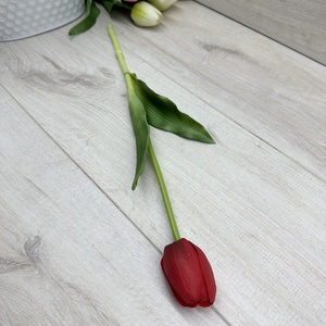 Extra élethű, real-touch gumi tulipán  - otthon & életmód - dekoráció - virágdísz és tartó - csokor & virágdísz - Meska.hu