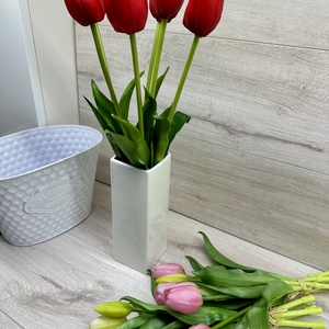 Extra élethű, real-touch gumi tulipán  - otthon & életmód - dekoráció - virágdísz és tartó - csokor & virágdísz - Meska.hu
