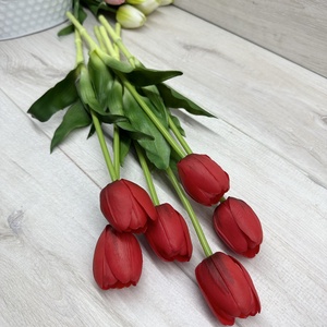 Extra élethű, real-touch gumi tulipán  - otthon & életmód - dekoráció - virágdísz és tartó - csokor & virágdísz - Meska.hu