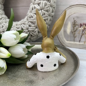 Gondolkodó húsvéti nyuszi - kellékek & szerszámok - dekorációs kellékek - figurák - Meska.hu