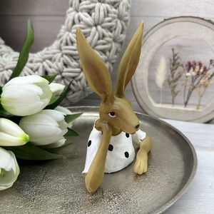 Gondolkodó húsvéti nyuszi - kellékek & szerszámok - dekorációs kellékek - figurák - Meska.hu