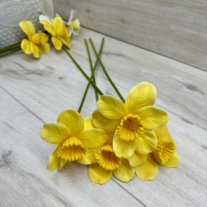 Élethű nárcisz - sötétebb sárga - otthon & életmód - dekoráció - Meska.hu