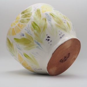 Festett ammonitesz mintával díszített kerámia tál - otthon & életmód - dekoráció - asztal és polc dekoráció - dekorációs tál, tartó - Meska.hu