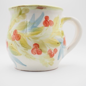 Piros bogyós kerámia bögre, Otthon & Életmód, Konyhafelszerelés, tálalás, Tálalás, Bögre & Csésze, , MESKA