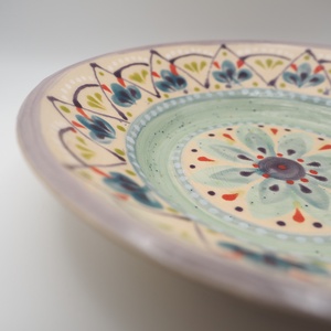 Kézzel készült kerámia tányér - otthon & életmód - konyhafelszerelés, tálalás - tálalás - tányér- és poháralátét - Meska.hu