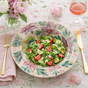 Kerámia tányér � kolibri és virág - otthon & életmód - konyhafelszerelés, tálalás - tálalás - tányér- és poháralátét - Meska.hu