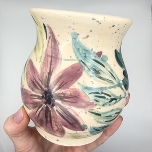 Kerámia bögre kolibri és virág mintával - otthon & életmód - konyhafelszerelés, tálalás - tálalás - bögre & csésze - Meska.hu