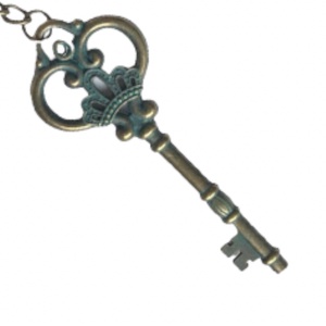 Kulcstartó antikolt, koronával díszített kulccsal - Kisherceg design, Táska & Tok, Kulcstartó & Táskadísz, Kulcstartó, Ékszerkészítés, MESKA