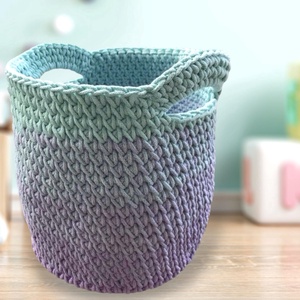Egyedi nagy horgolt pakolós kosár - Kisherceg design - Meska.hu