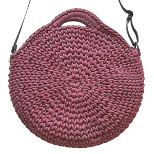 Nagy kerek pakolós crossbody horgolt táska - kisherceg design - táska & tok - kézitáska & válltáska - válltáska - Meska.hu