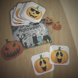 Halloweenkli tök memória - játék & sport - készségfejlesztő és logikai játék - memória játékok - Meska.hu