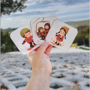 Síelő memória , Játék & Sport, Készségfejlesztő és Logikai játék, Memória játékok, Fotó, grafika, rajz, illusztráció, MESKA