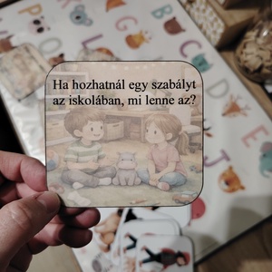 Kapcsolódó-beszélgetős kártyacsomag  - játék & sport - készségfejlesztő és logikai játék - oktató játékok - Meska.hu