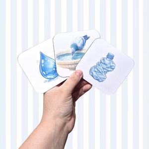 Víz világnapi memória  - játék & sport - készségfejlesztő és logikai játék - memória játékok - Meska.hu