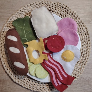 Filc reggeliző szett, Játék & Sport, Gyerekkonyha, Játék ételek, Varrás, MESKA