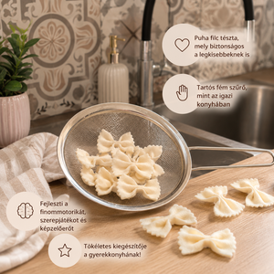 Filc masnis tészta fém szűrővel  - Meska.hu