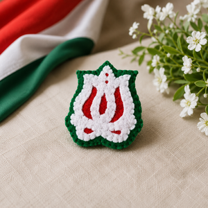 Tulipános filc kokárda  - Meska.hu