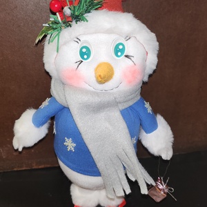 Álló Hóember, Karácsony, Karácsonyi lakásdekoráció, Karácsonyi manók, figurák, Varrás, MESKA