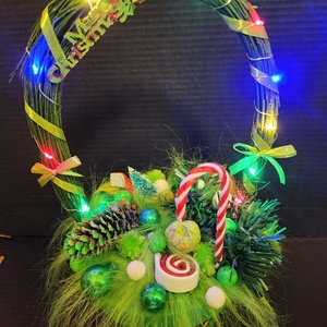 Világítós cserépdísz - karácsony - karácsonyi lakásdekoráció - karácsonyi lakásdíszek - Meska.hu