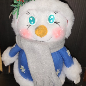 Álló Hóember, Karácsony, Karácsonyi lakásdekoráció, Karácsonyi manók, figurák, Varrás, MESKA