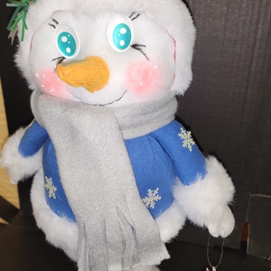 Álló Hóember - karácsony - karácsonyi lakásdekoráció - karácsonyi manók, figurák - Meska.hu