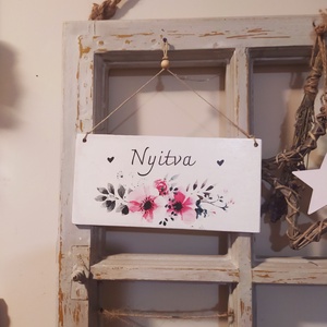 Nyitva-zárva tábla, helyiség jelölő tábla - otthon & életmód - dekoráció - Meska.hu