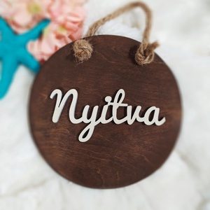 Nyitva-zárva tábla fa - otthon & életmód - dekoráció - ajtó- és ablak dekoráció - ajtódísz & kopogtató - Meska.hu
