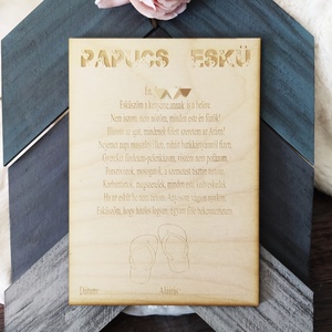 Papucs répa eskü fogadalom - esküvő - emlék & ajándék - Meska.hu