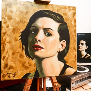 Anne Hathaway portré - művészet - portré & karikatúra - portré - Meska.hu