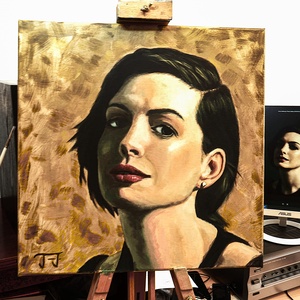 Anne Hathaway portré - művészet - portré & karikatúra - portré - Meska.hu