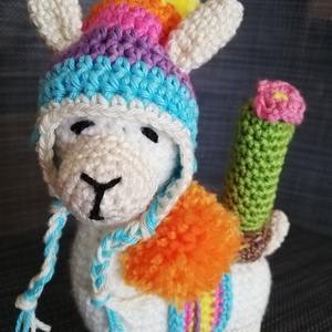 Lám a horgolt LÁMA amigurumi - játék & sport - plüssállat & játékfigura - láma - Meska.hu