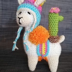 Lám a horgolt LÁMA amigurumi - játék & sport - plüssállat & játékfigura - láma - Meska.hu