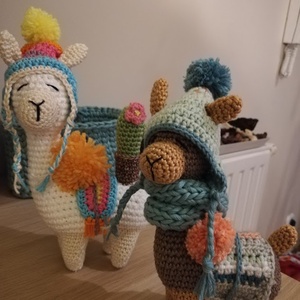 Lám a horgolt LÁMA amigurumi barna - játék & sport - plüssállat & játékfigura - láma - Meska.hu