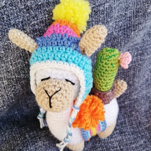 Láma amigurumi - Meska.hu