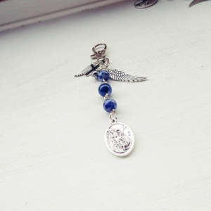 Mihály arkangyal amulett, kulcstartó - táska & tok - kulcstartó & táskadísz - kulcstartó - Meska.hu