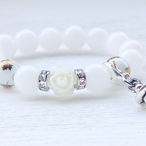 Keresztelő ékszer - jáde - ékszer - karkötő - bogyós karkötő - Meska.hu