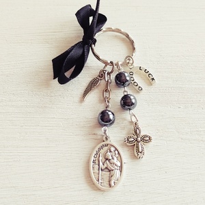 Utazók amulettje - Szent Kristóf amulett - otthon & életmód - vallás - lánc & füzér - Meska.hu